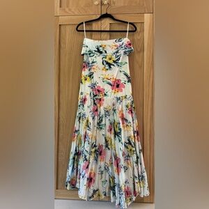 Floral Strapless Dress